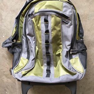 Pacific crest Roller BackPack Lime And Grey
